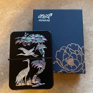 Mother of Pearl Lacquered Travel Grooming Kit NEW IN BOX